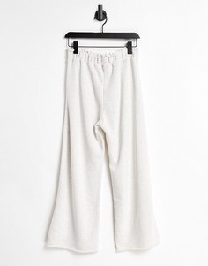 Светло-серые брюки со складками Abercrombie & Fitch-Серый