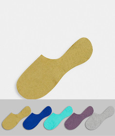 Набор из 5 пар носков ярких цветов ASOS DESIGN-Многоцветный