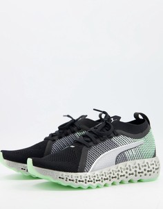 Кроссовки в черном и зеленом цветах PUMA Running Calibrate Runner-Черный цвет