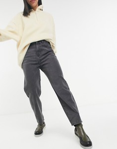 Черные свободные джинсы с завышенной талией в винтажном стиле Noisy May Brooke-Черный цвет