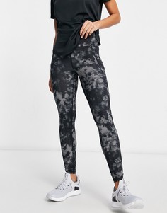 Черные леггинсы длиной 7/8 с завышенной талией American Eagle-Черный цвет