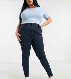 Темно-синие супероблегающие джинсы с завышенной талией Levis Plus Mile-Темно-синий