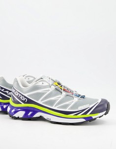 Серые кроссовки Salomon XT-6-Серый