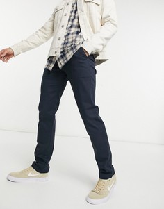 Темно-синие чиносы из органического хлопка Farah Elm-Темно-синий