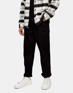 Черные свободные джинсы Topman-Черный цвет
