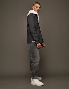 Серые джинсы свободного кроя Topman-Серый