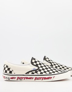 Разноцветные кеды-слипоны в классическом стиле Vans UA 9-Многоцветный