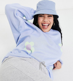 Oversized-джемпер пастельной расцветки Daisy Street Plus-Фиолетовый цвет