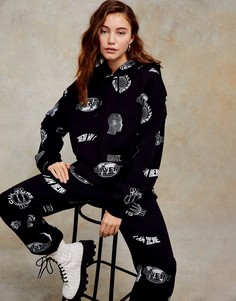 Черный свитшот с принтом в тематике виртуальной реальности Topshop-Черный цвет