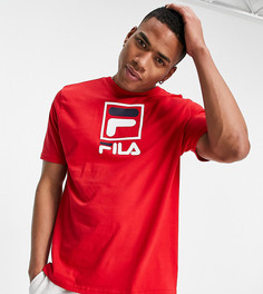 Красная футболка с крупным логотипом Fila – эксклюзивно для ASOS-Красный