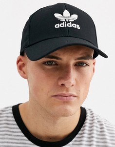 Черная бейсболка с логотипом-трилистником adidas Originals adicolor-Черный цвет