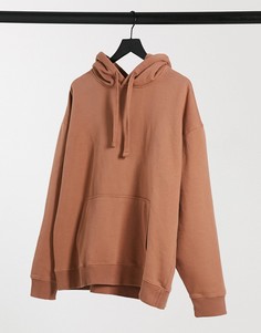 Бежевый oversized-худи Topman-Коричневый