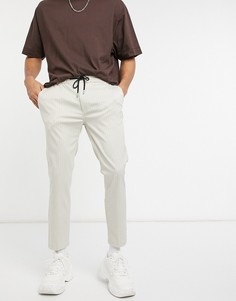 Светло-бежевые джоггеры в полоску Topman-Бежевый
