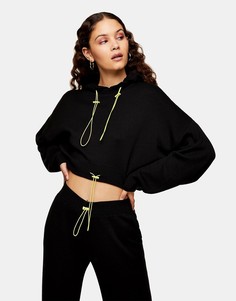 Черный трикотажный худи (от комплекта) Topshop-Черный цвет