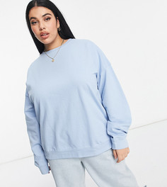 Голубой свитшот Missguided Plus