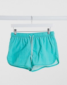 Зеленые шорты для плавания с эффектом кислотной стирки ASOS DESIGN-Зеленый цвет