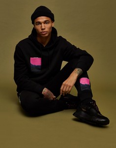 Джоггеры черного цвета с принтом "Future" Topman-Черный цвет