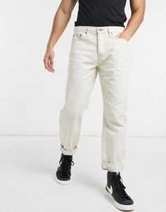 Свободные джинсы цвета экрю Topman-Белый