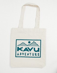 Сумка-тоут цвета слоновой кости Kavu Adventure-Кремовый
