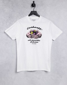 Белая футболка с принтом предсказателя Carhartt WIP-Белый