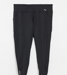Черные леггинсы с завышенной талией Puma Running Plus Favourite-Черный цвет