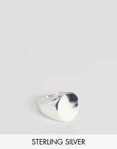 Серебряное кольцо с печаткой ASOS-Серебряный