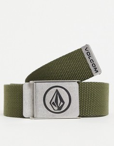 Коричневый тканый ремень Volcom-Коричневый цвет