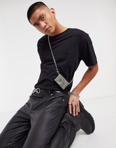 Серебристая металлическая сумка ASOS DESIGN-Серебристый