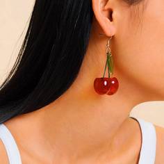 Серьги В Форме Вишенок Shein