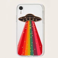 Чехол для iPhone с узором планеты Shein