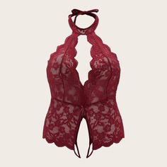Кружевное боди размера плюс Shein