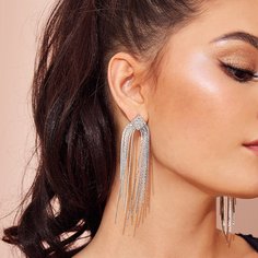 Серьги-подвески с бахромой 1 пара Shein