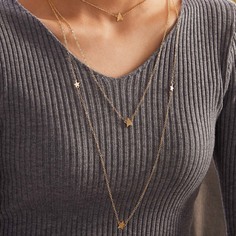 Многослойное ожерелье с звездами 1шт Shein
