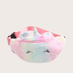Плюшевая сумка на поясе в форме единорога для девочек Shein