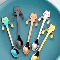 Ложка В Форме Кошки 1шт Shein