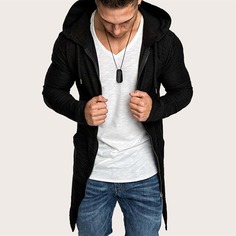 Мужской свитшот с капюшоном и молнией Shein