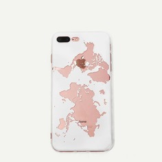Чехол для iPhone с картой мира Shein