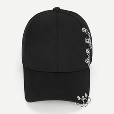 Байсболка с украшением кольца и цепи Shein
