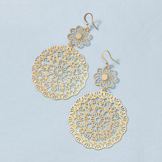 Серьги-подвески с цветком 1 пара Shein