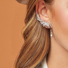 Клипсы со стразами 1шт Shein