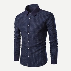 Мужская футболка в горошек Shein