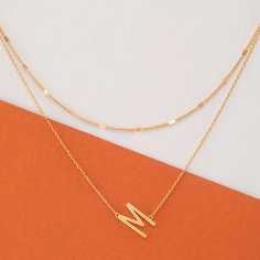 Цепочка С Подвеской Из Золотистого Металла Shein