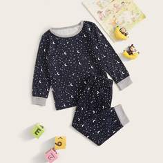 Пижама с графическим принтом для мальчиков Shein