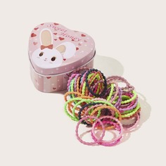 Простая резинка для волос для девочек 50шт. Shein