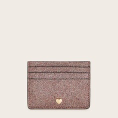 Кошелек с блестками в виде сердца Shein
