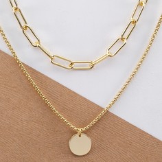 Двухслойная Цепочка С Подвеской Shein