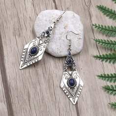 Этнические Серьги Из Белого Металла Shein