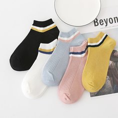 Носки с полосатым узором 5 пар Shein
