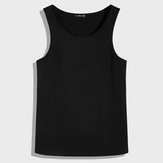 Мужская однотонная майка Shein