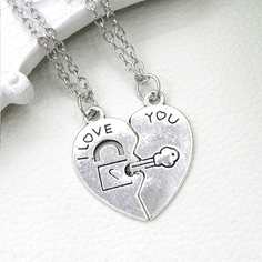 Цепочки на шею в форме сердца 2 шт. Shein